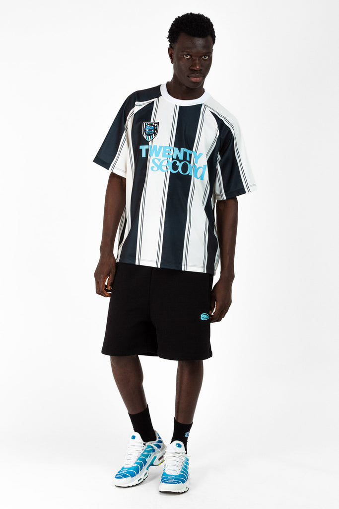 Football Striped T-shirt with Front Print