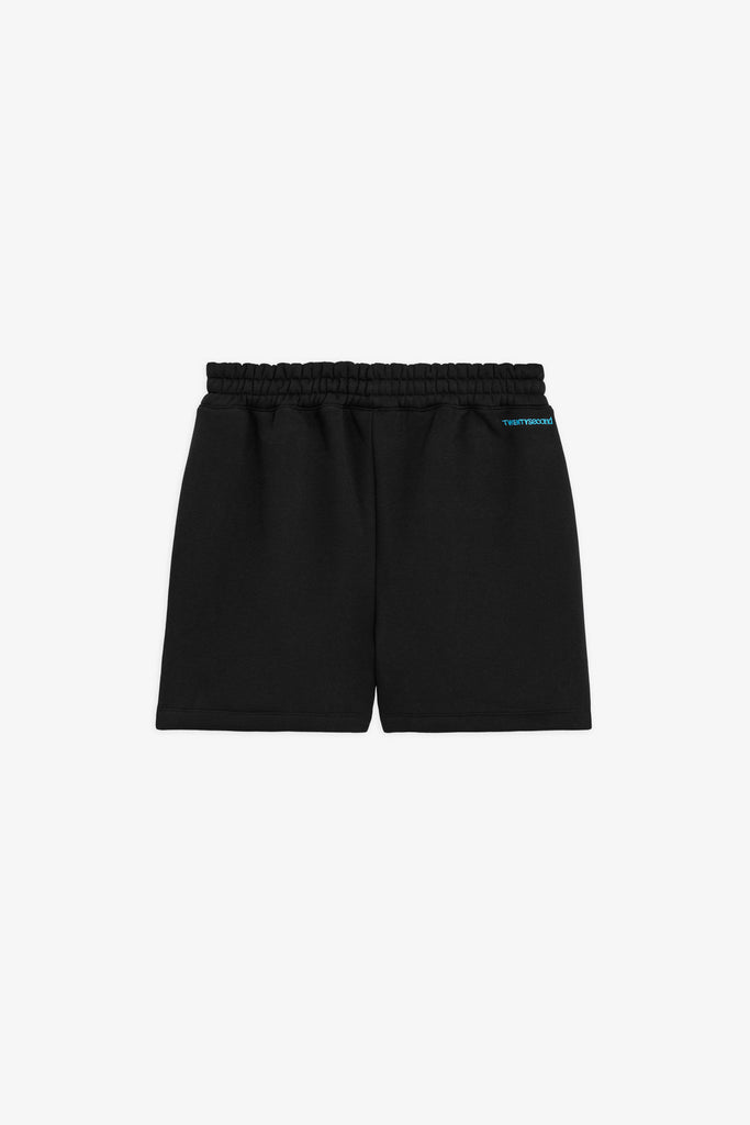 Bermuda in felpa con logo ricamato