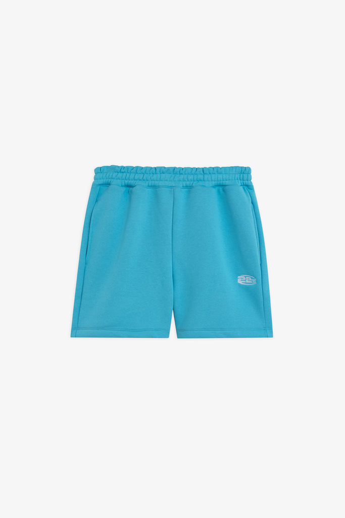 Bermuda in felpa con logo ricamato