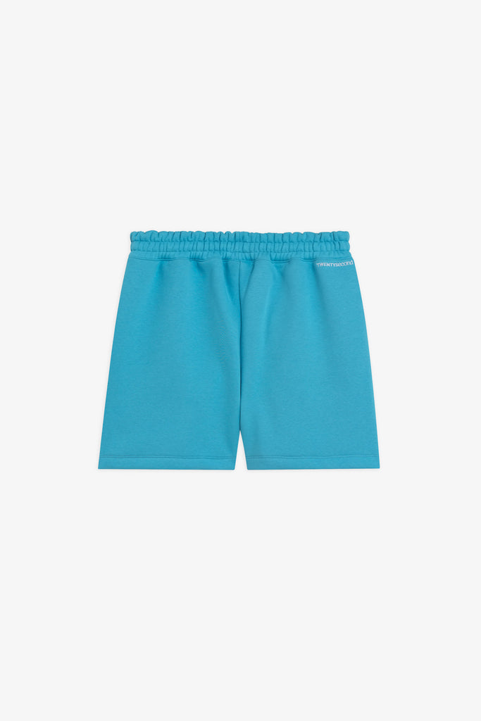 Bermuda in felpa con logo ricamato