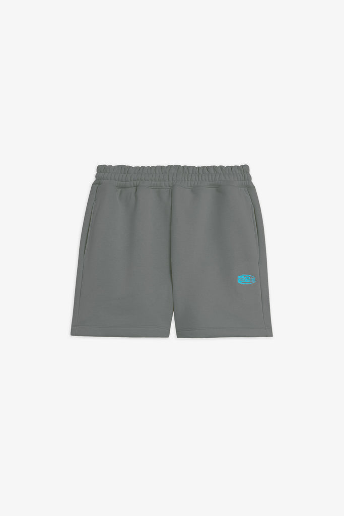 Bermuda in felpa con logo ricamato