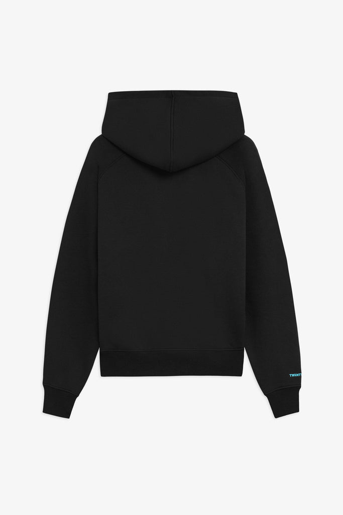 Hoodie with Raglan Sleeves and Boxy Fit Featuring