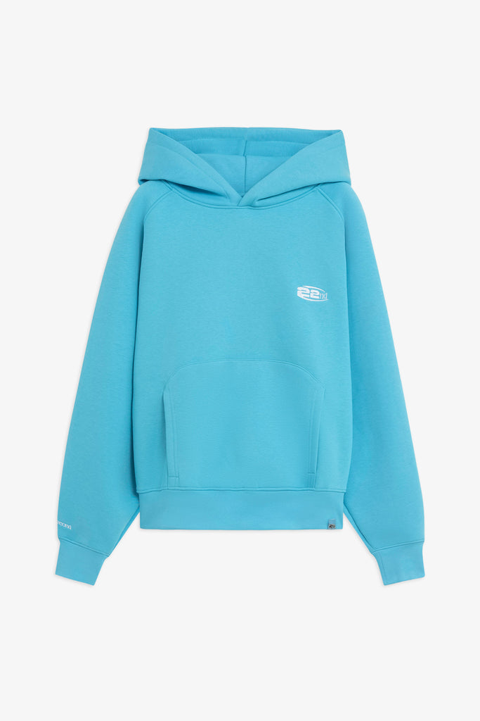Hoodie with Raglan Sleeves and Boxy Fit Featuring