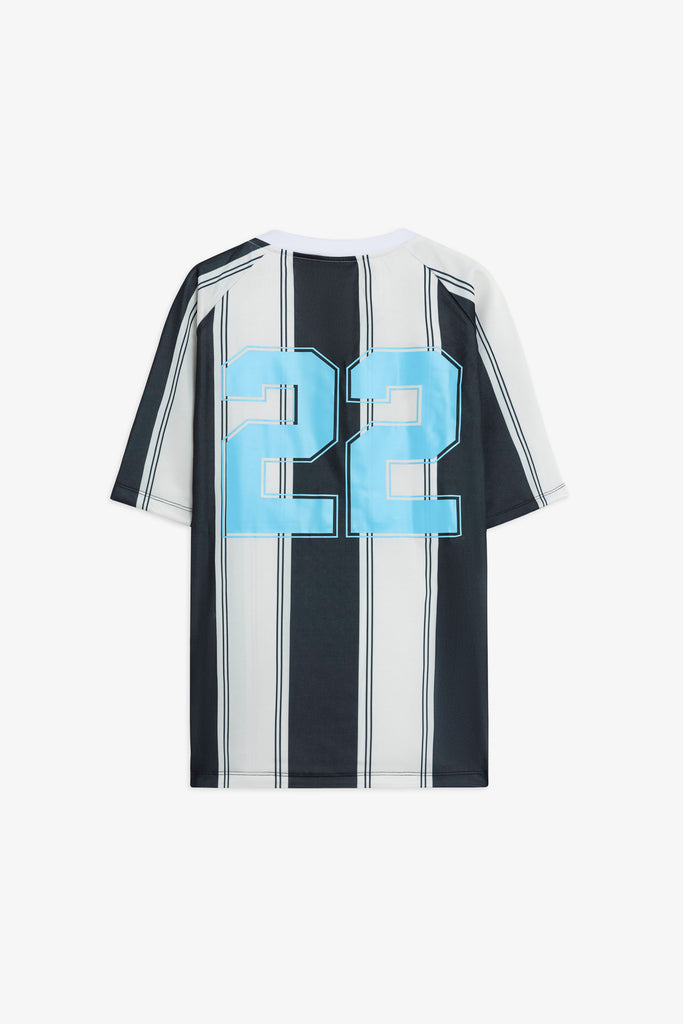 Football Striped T-shirt with Front Print