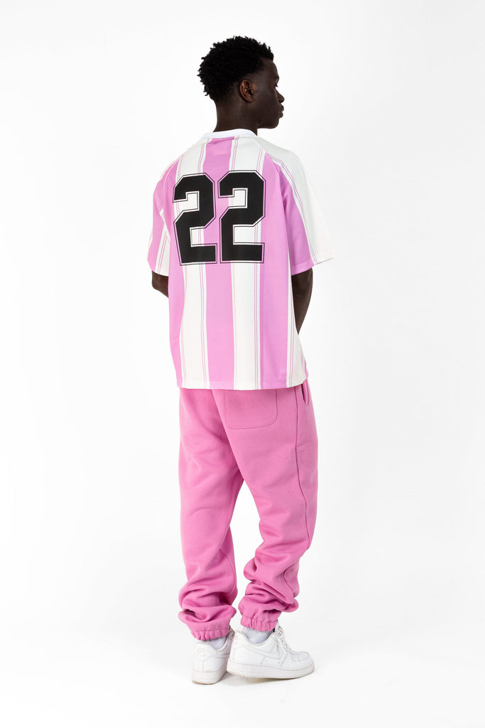 Football Striped T-shirt with Front Print