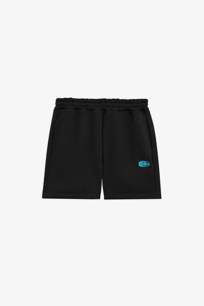 Bermuda in felpa con logo ricamato