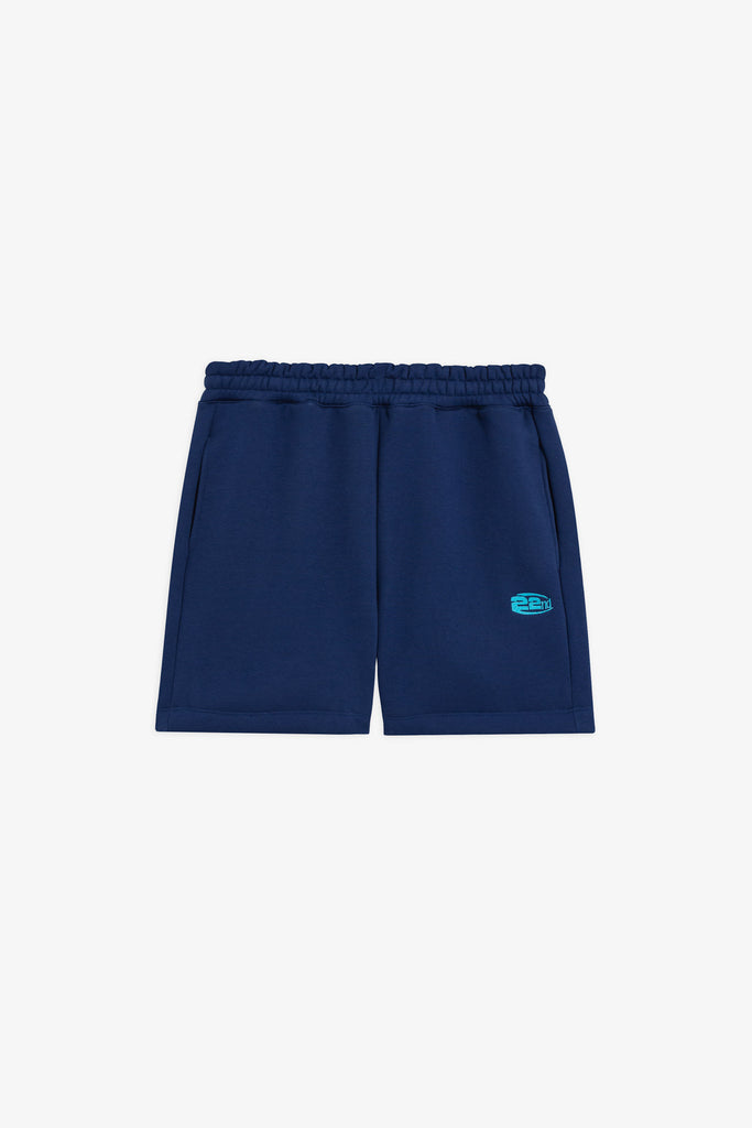 Bermuda in felpa con logo ricamato