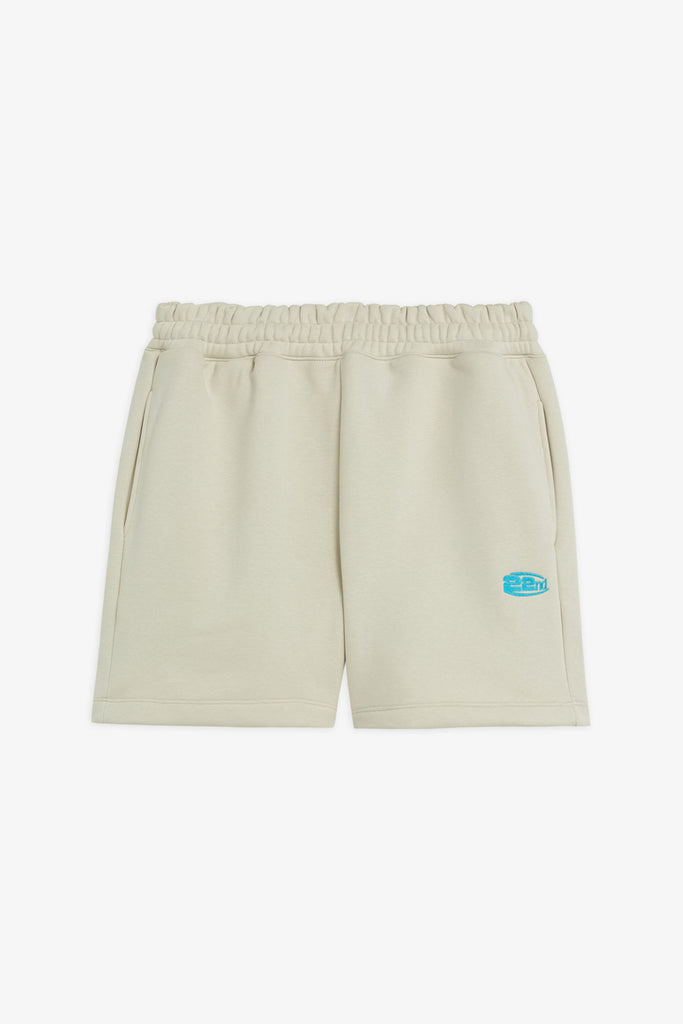 Bermuda In Felpa Con Logo Ricamato
