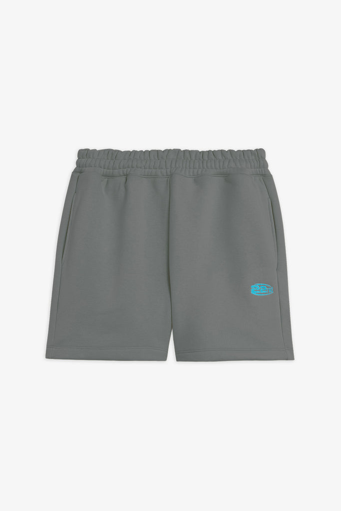 Bermuda In Felpa Con Logo Ricamato