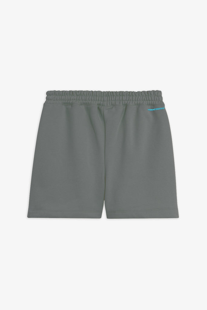 Bermuda In Felpa Con Logo Ricamato