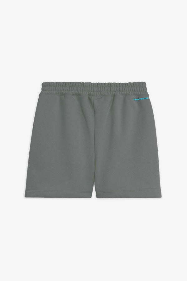 Bermuda In Felpa Con Logo Ricamato