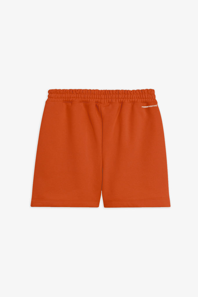 Bermuda In Felpa Con Logo Ricamato