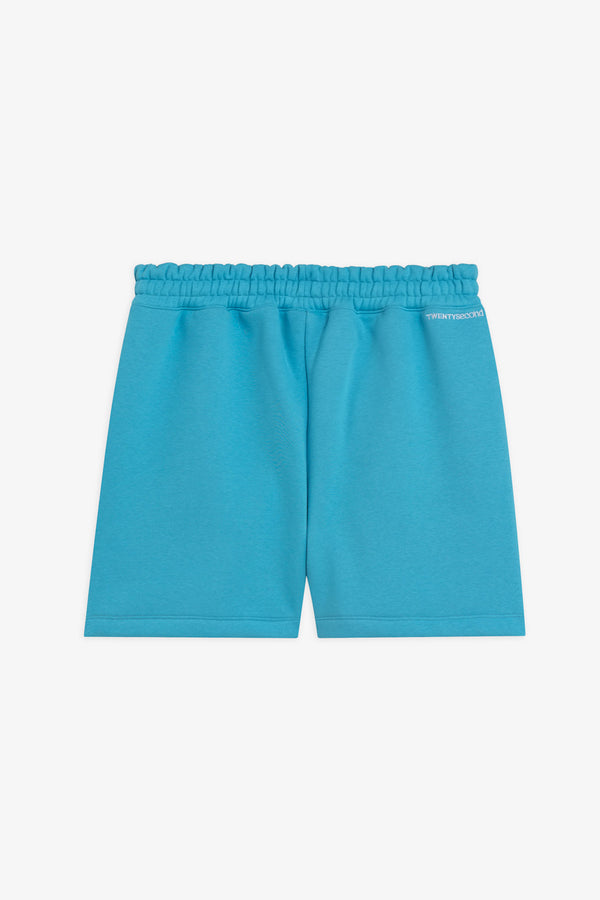 Bermuda In Felpa Con Logo Ricamato