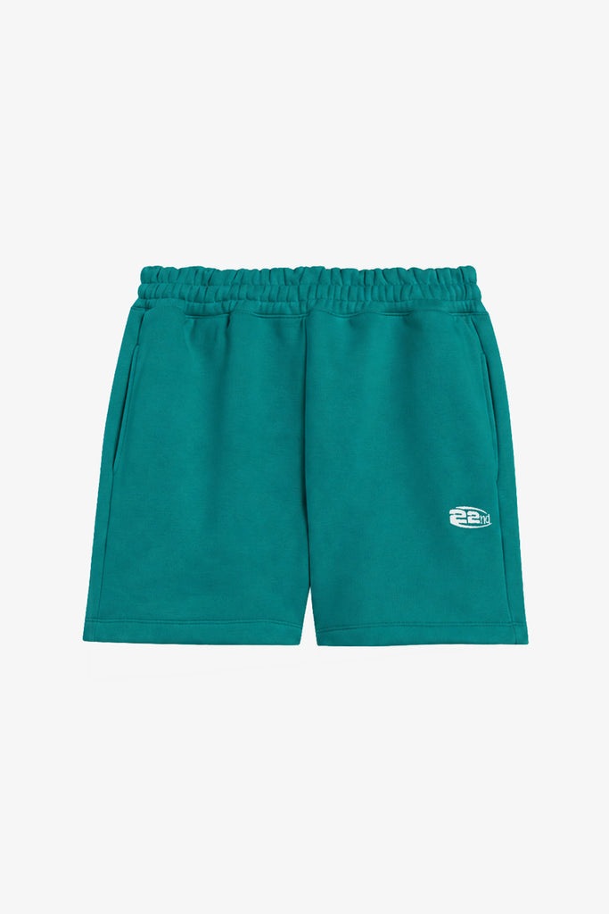Bermuda In Felpa Con Logo Ricamato