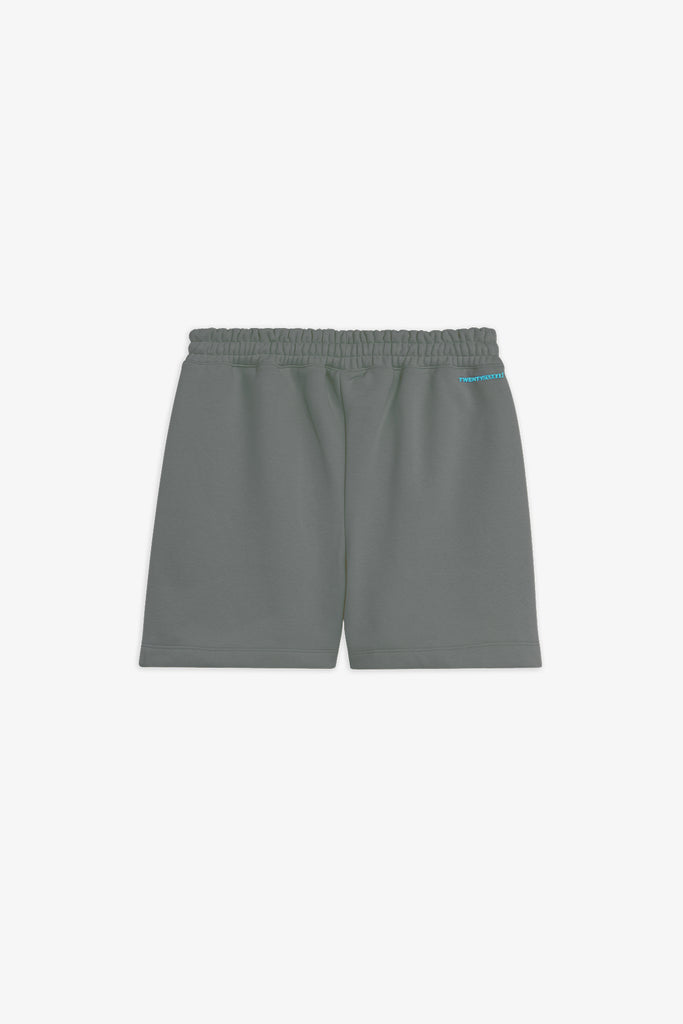 Bermuda in felpa con logo ricamato