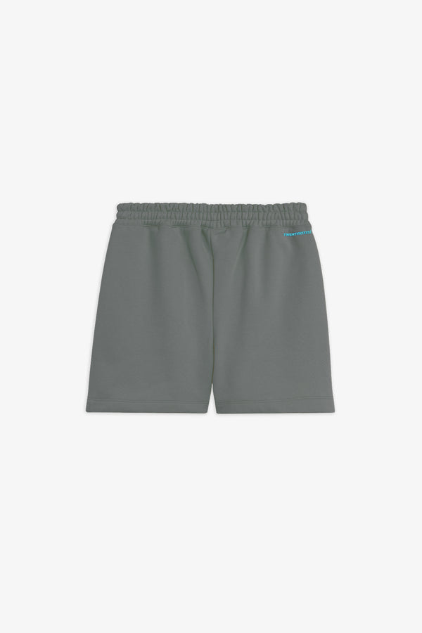 Bermuda in felpa con logo ricamato