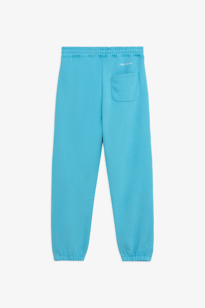 Jogger in felpa con cinto   e fondo  gamba elasticizzato