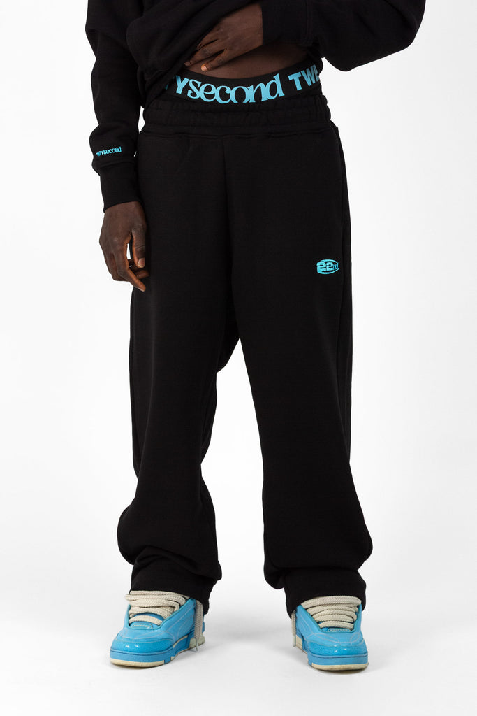 Jogger in felpa Open Leg  con cintura elasticizzata
