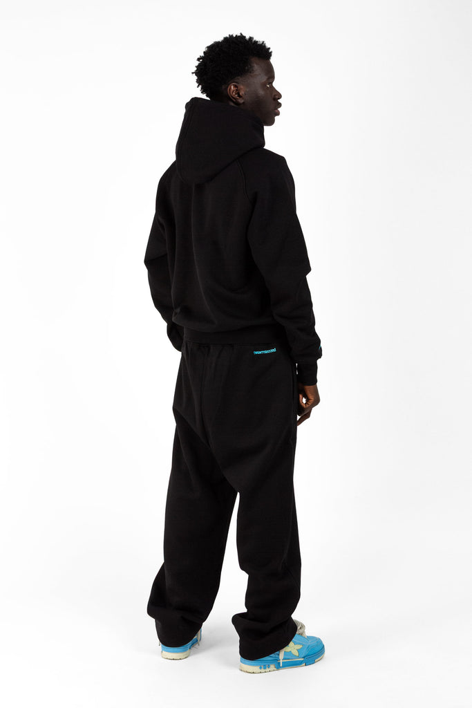 Jogger in felpa Open Leg  con cintura elasticizzata