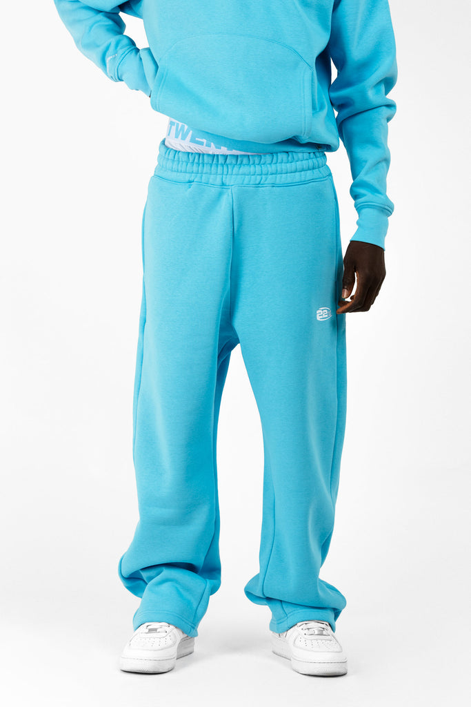 Jogger in felpa Open Leg  con cintura elasticizzata