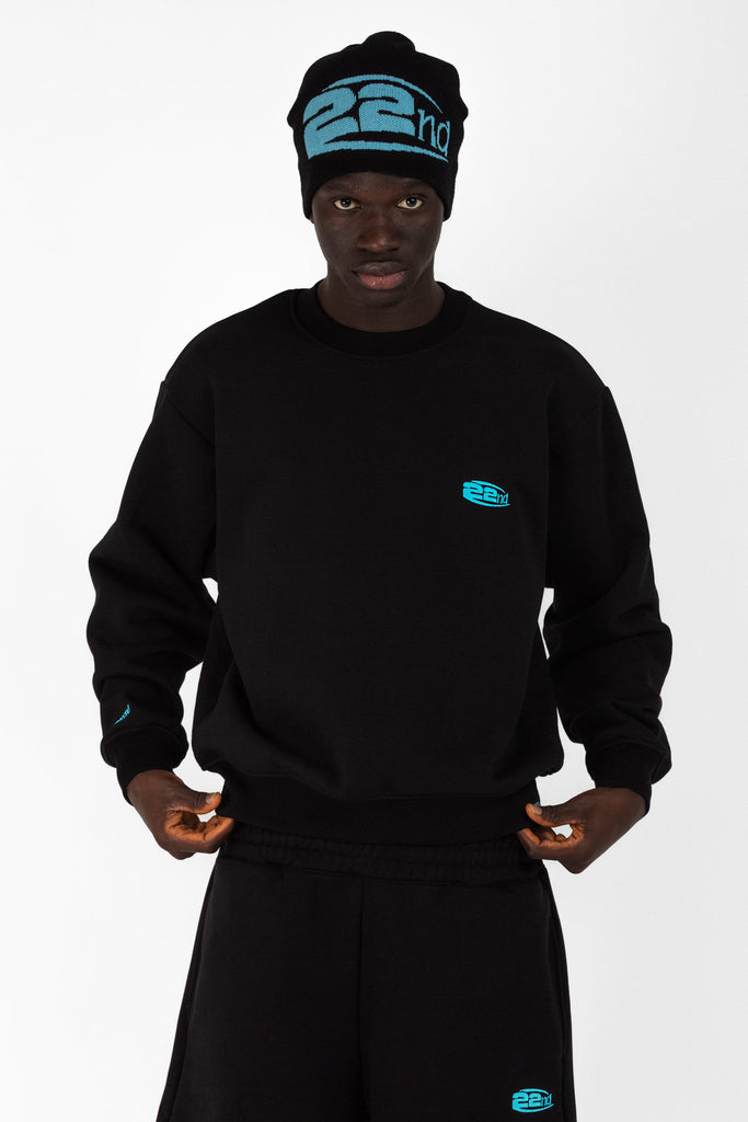 Crewneck Sweatshirt with Boxy Fit