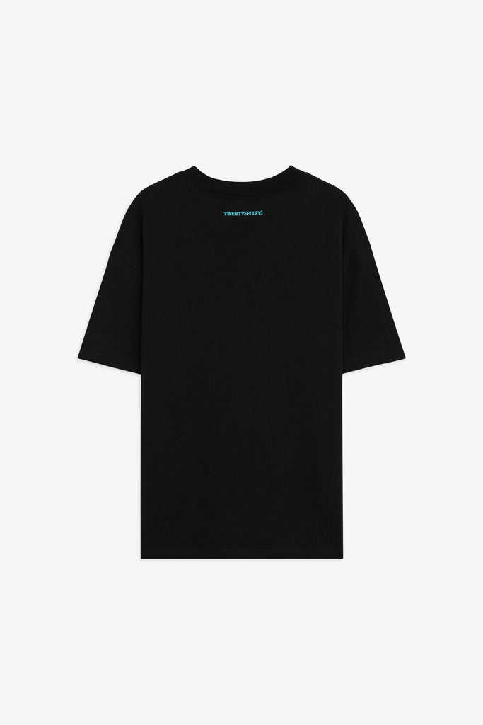 T-shirt in cotone Boxy  Fit con Logo Ricamato 22ND