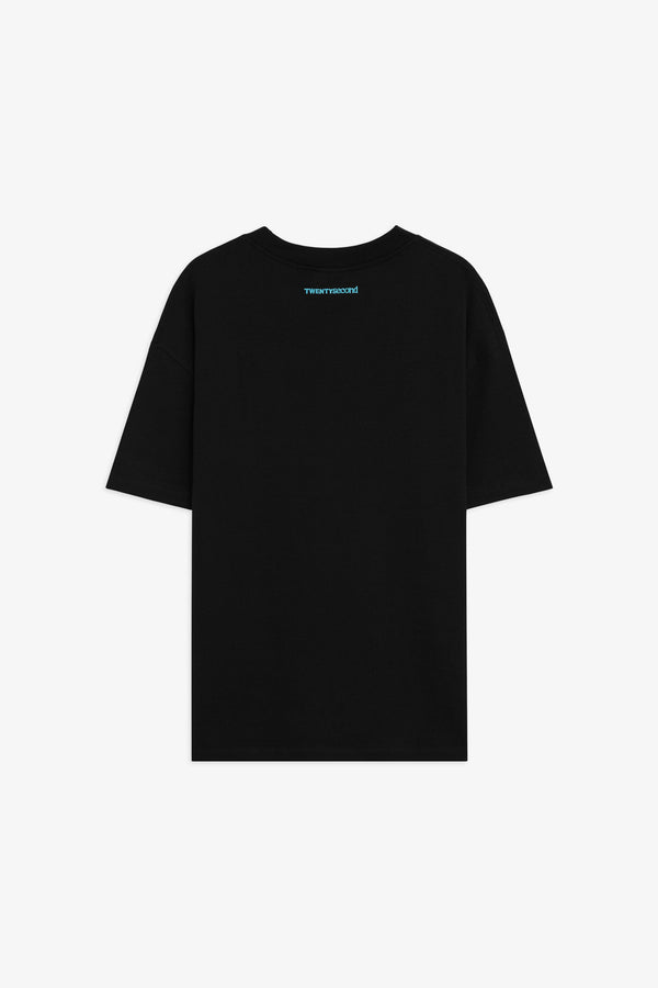 T-shirt in cotone Boxy  Fit con Logo Ricamato 22ND
