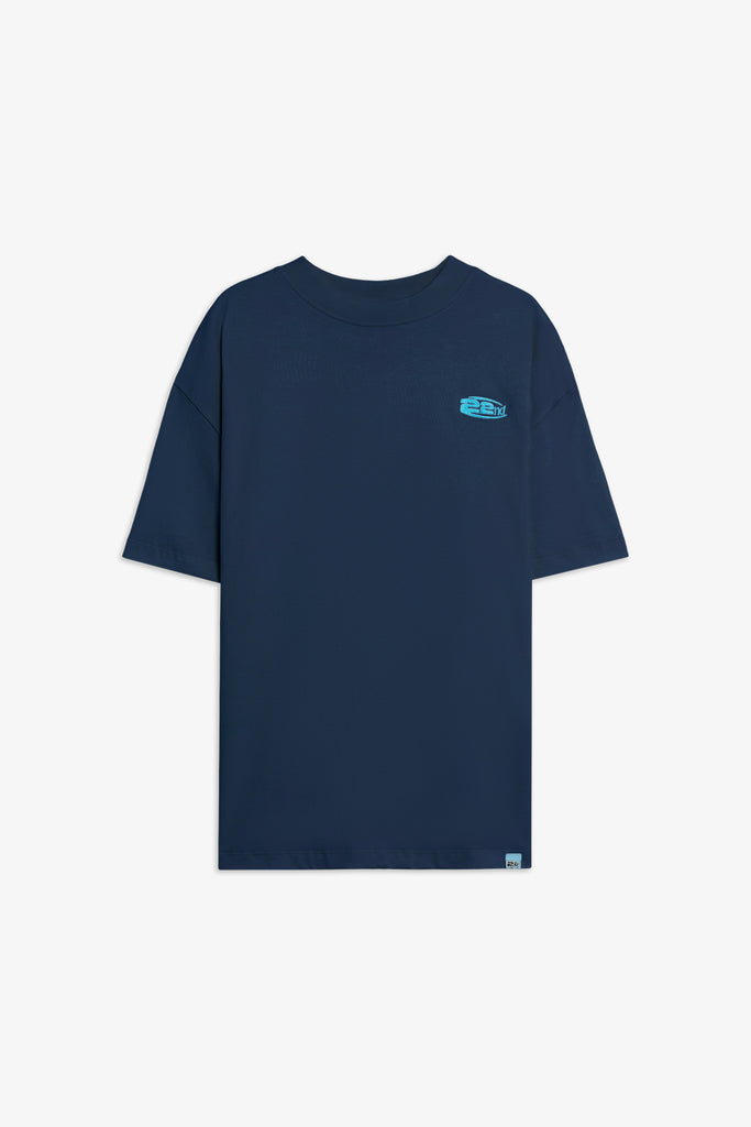 T-shirt in cotone Boxy  Fit con Logo Ricamato 22ND