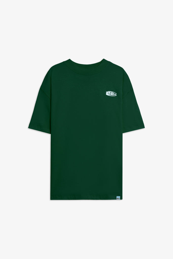 T-shirt in cotone Boxy  Fit con Logo Ricamato 22ND