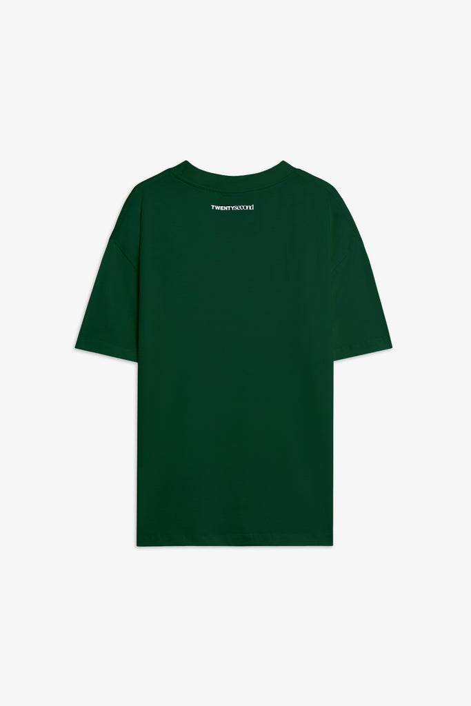 T-shirt in cotone Boxy  Fit con Logo Ricamato 22ND