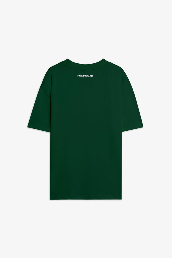 T-shirt in cotone Boxy  Fit con Logo Ricamato 22ND