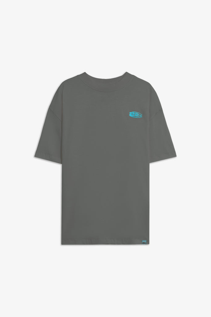 T-shirt in cotone Boxy  Fit con Logo Ricamato 22ND