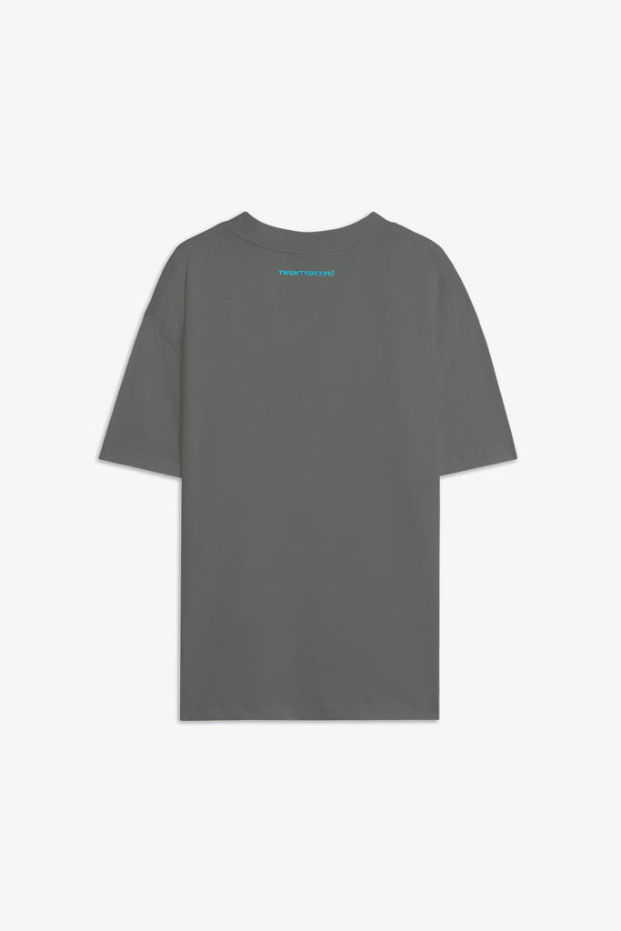 T-shirt in cotone Boxy  Fit con Logo Ricamato 22ND