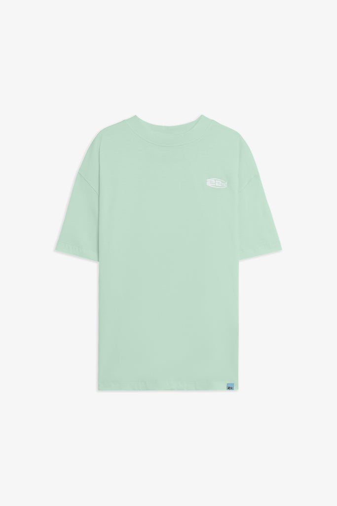 T-Shirt Boxy con Logo Ricamato