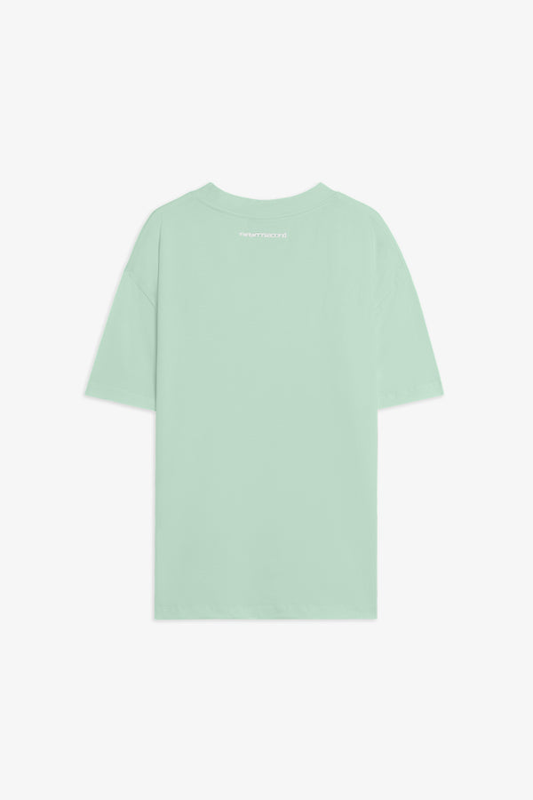 T-Shirt Boxy con Logo Ricamato