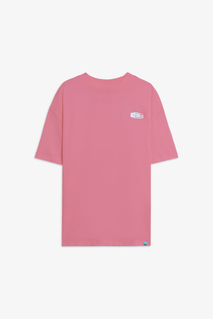 T-shirt in cotone Boxy  Fit con Logo Ricamato 22ND