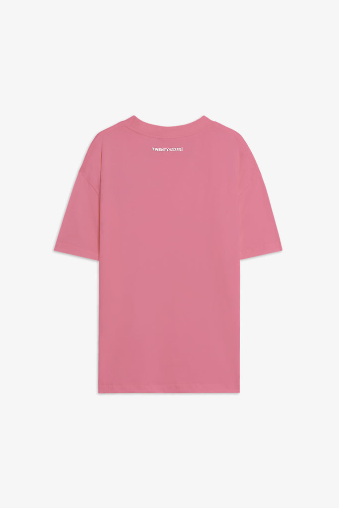 T-shirt in cotone Boxy  Fit con Logo Ricamato 22ND