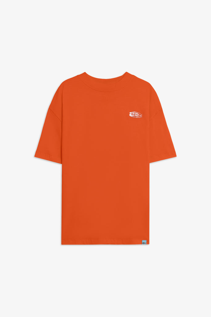 T-shirt in cotone Boxy  Fit con Logo Ricamato 22ND