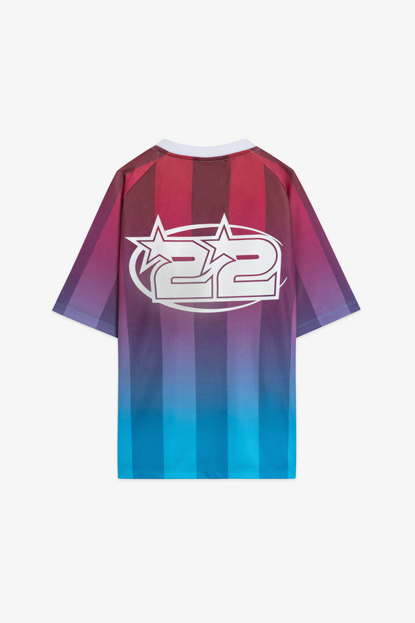 Tracetate Soccer T-Shirt cobn Stampa Degradè