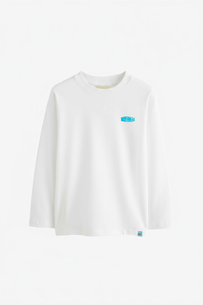 T-Shirt A Manica Lunga Con Doppia Stampa Tattoo