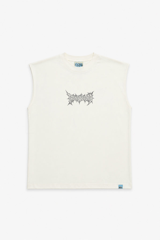 T-Shirt Smanicata 22Nd Con Doppia Stampa Metal