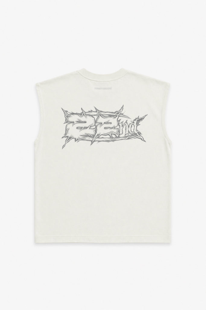 T-Shirt Smanicata 22Nd Con Doppia Stampa Metal