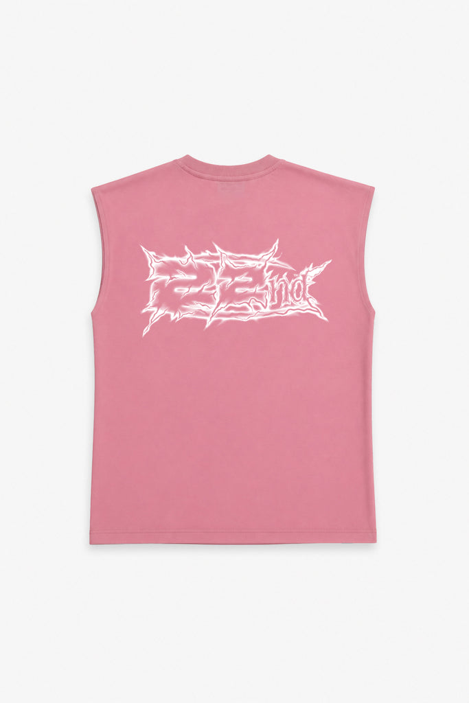 T-Shirt Smanicata 22Nd Con Doppia Stampa Metal
