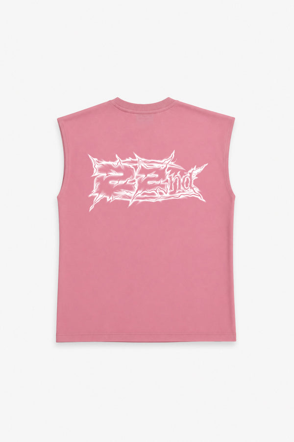 T-Shirt Smanicata 22Nd Con Doppia Stampa Metal