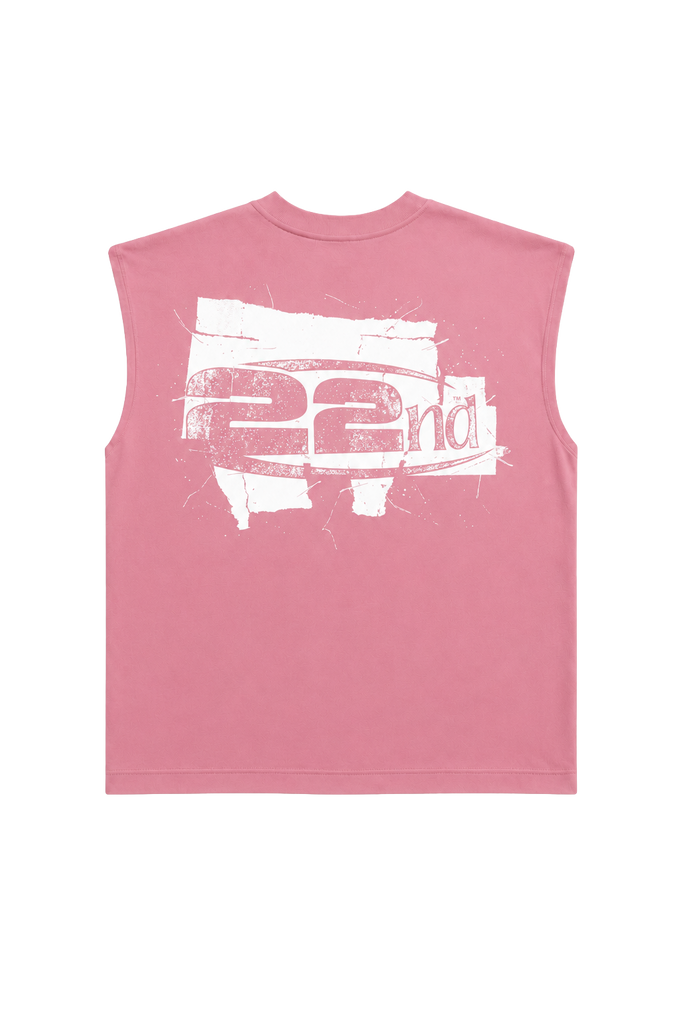 T-shirt Smanicata 22nd Con Stampa