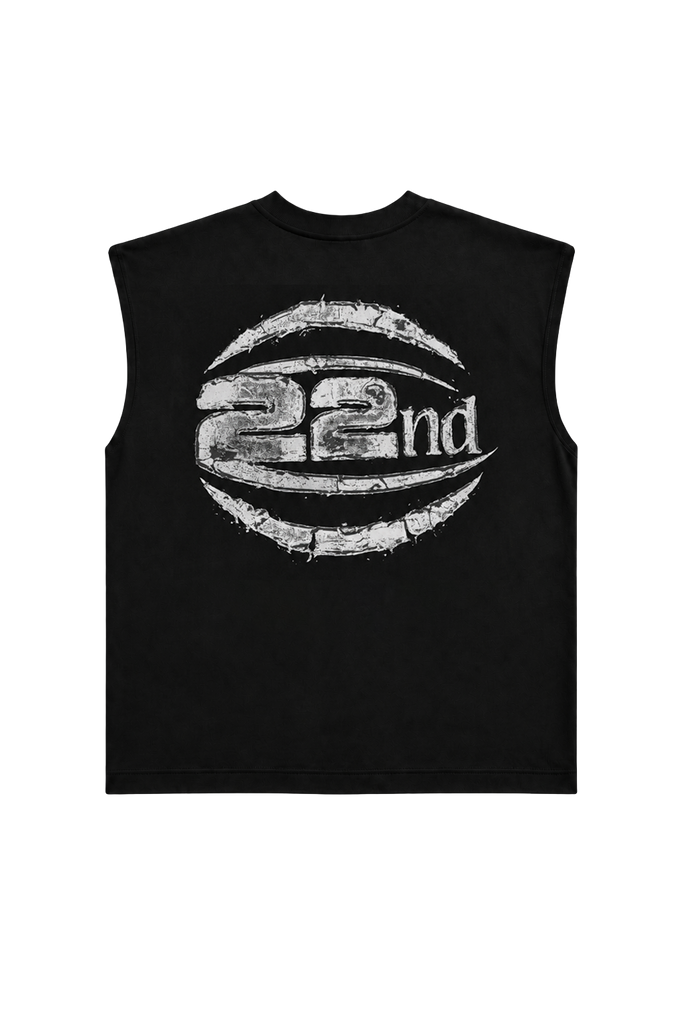 T-shirt Smanicata 22nd Con Stampa
