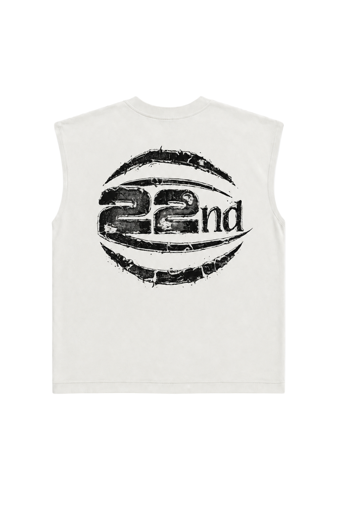 T-shirt Smanicata 22nd Con Stampa