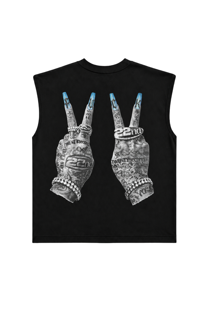T-shirt Smanicata 22nd Con Stampa