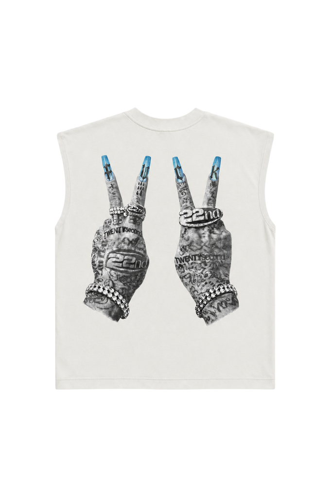 T-shirt Smanicata 22nd Con Stampa