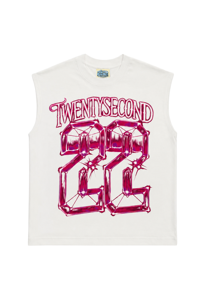 T-shirt Smanicata 22nd Con Stampa